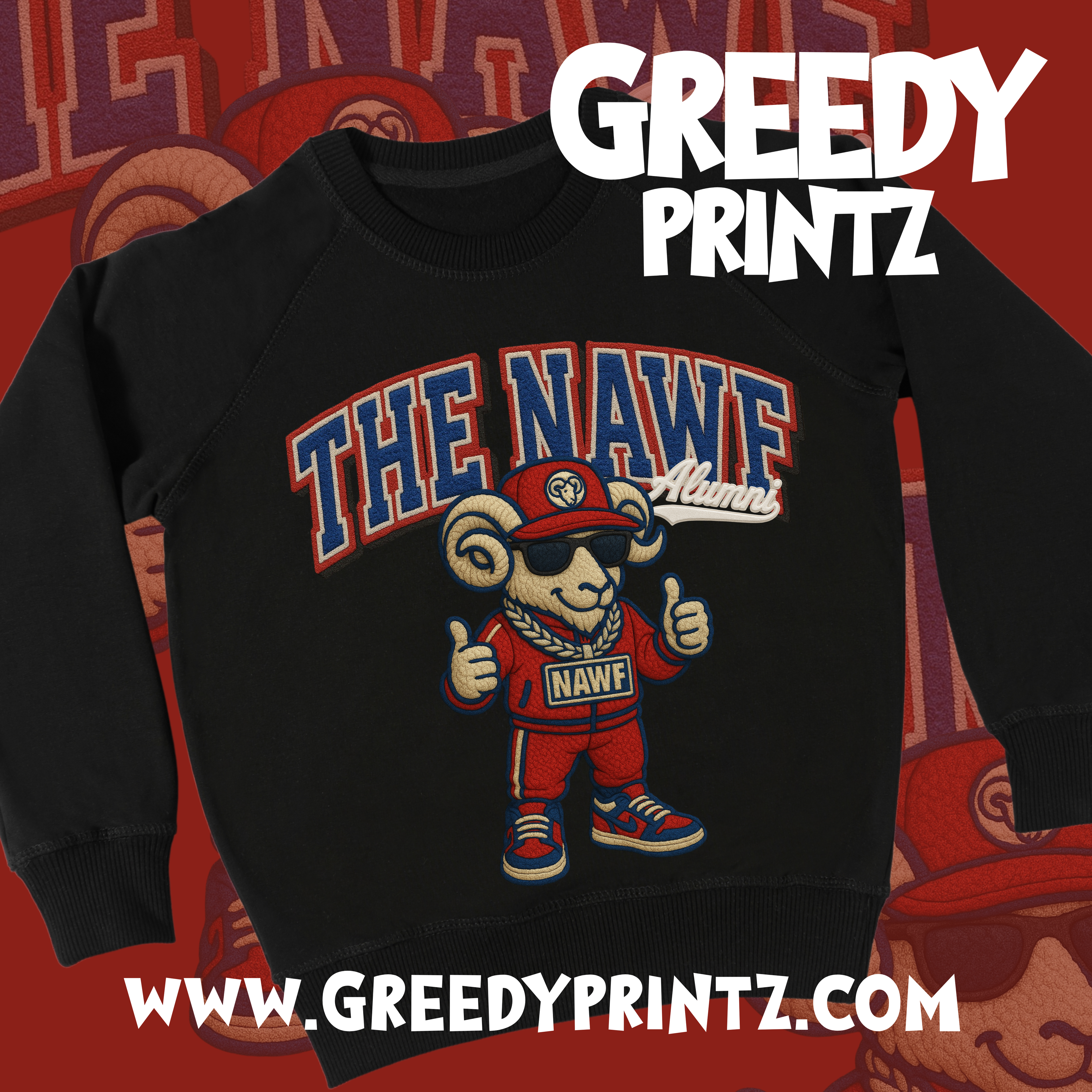 Faux Chenille Sweatshirt