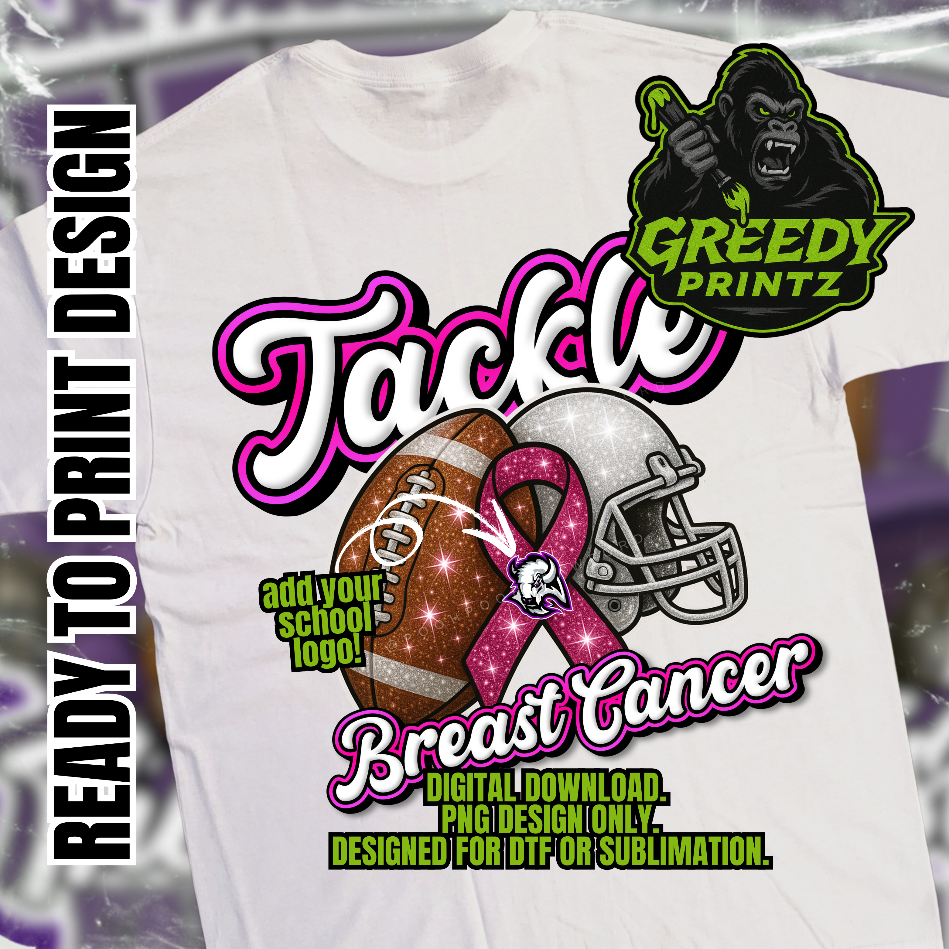 Tackle Breast Cancer (Helmet)