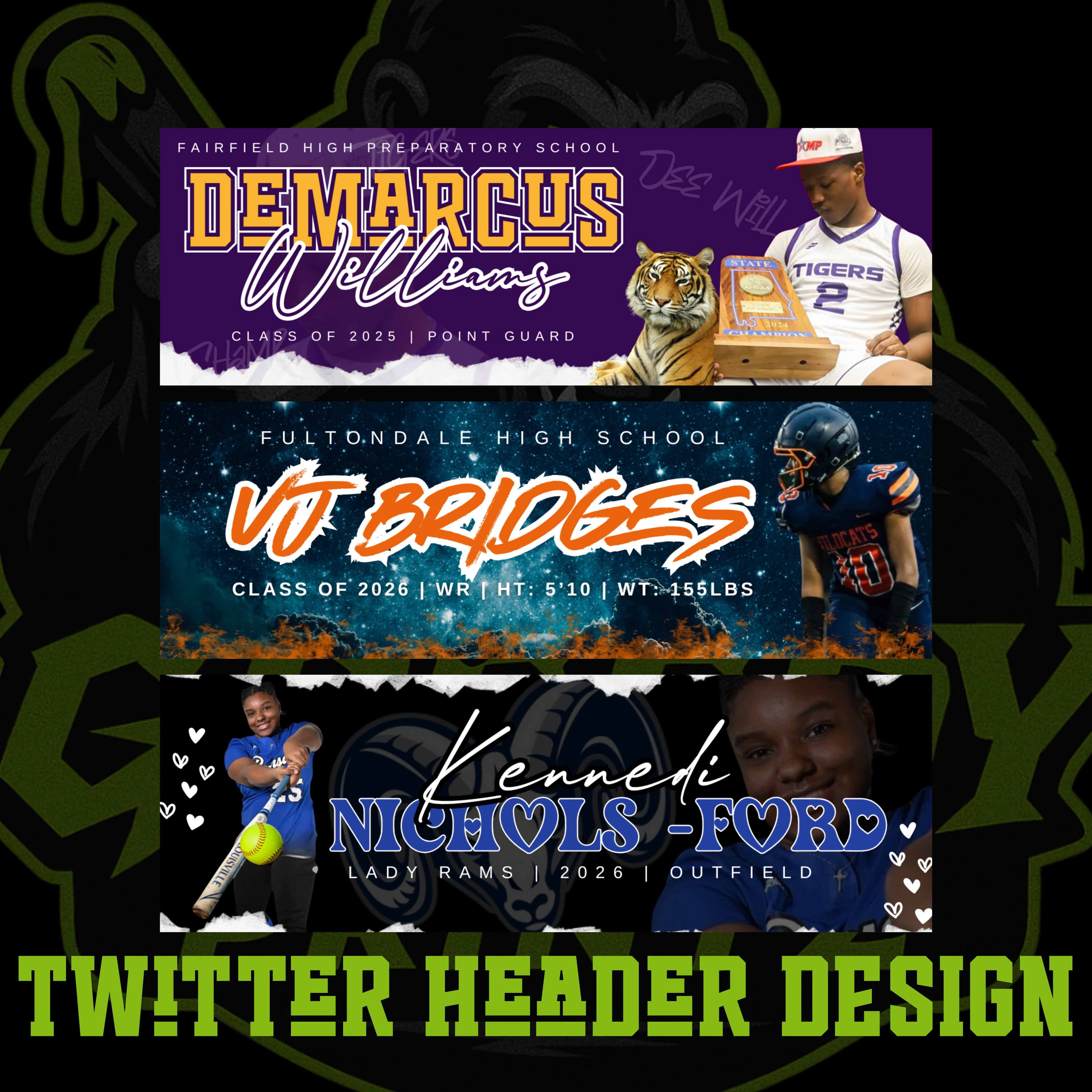 Custom Twitter Header Design